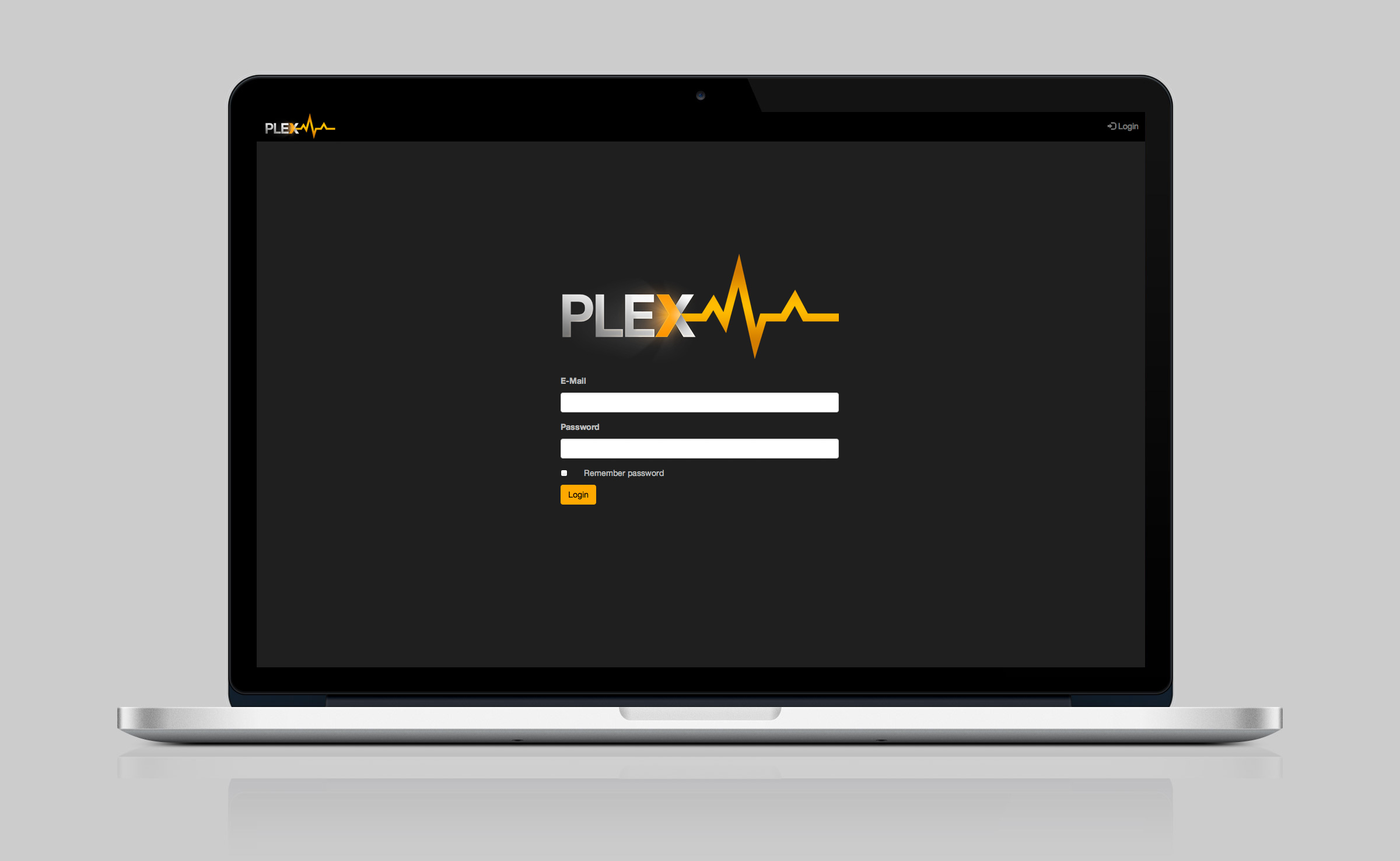 plexivity Login Screen